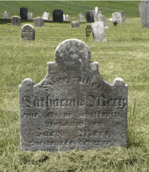 Tombstone of Catarina (née Schelkopf) Mertz