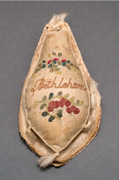 ILL. 7 Pincushion: 1981.0093, tambour work, Moravian/Bethlehem ca. 1790-1810. Courtesy of Winterthur