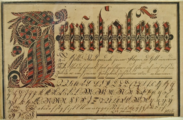 David Kriebel Vorschrift for Abraham Anders 2/24/1805