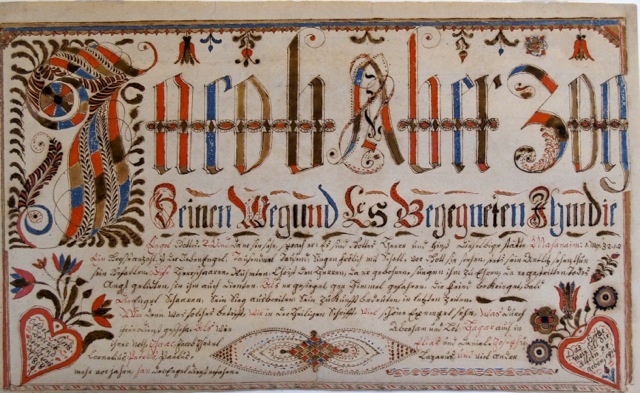 Susanna Hübner Religious Text for Nephew Jacob 4/15/18018